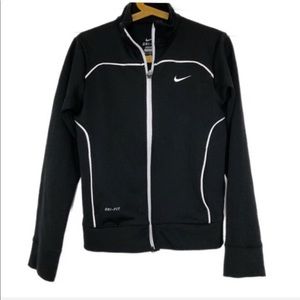 Nike zip up sweatshirt black size M